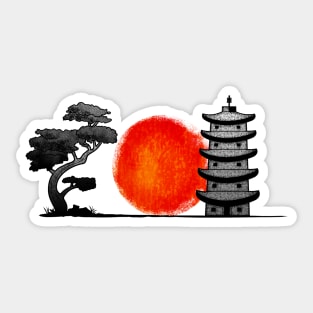 The Golden Pagoda Sticker